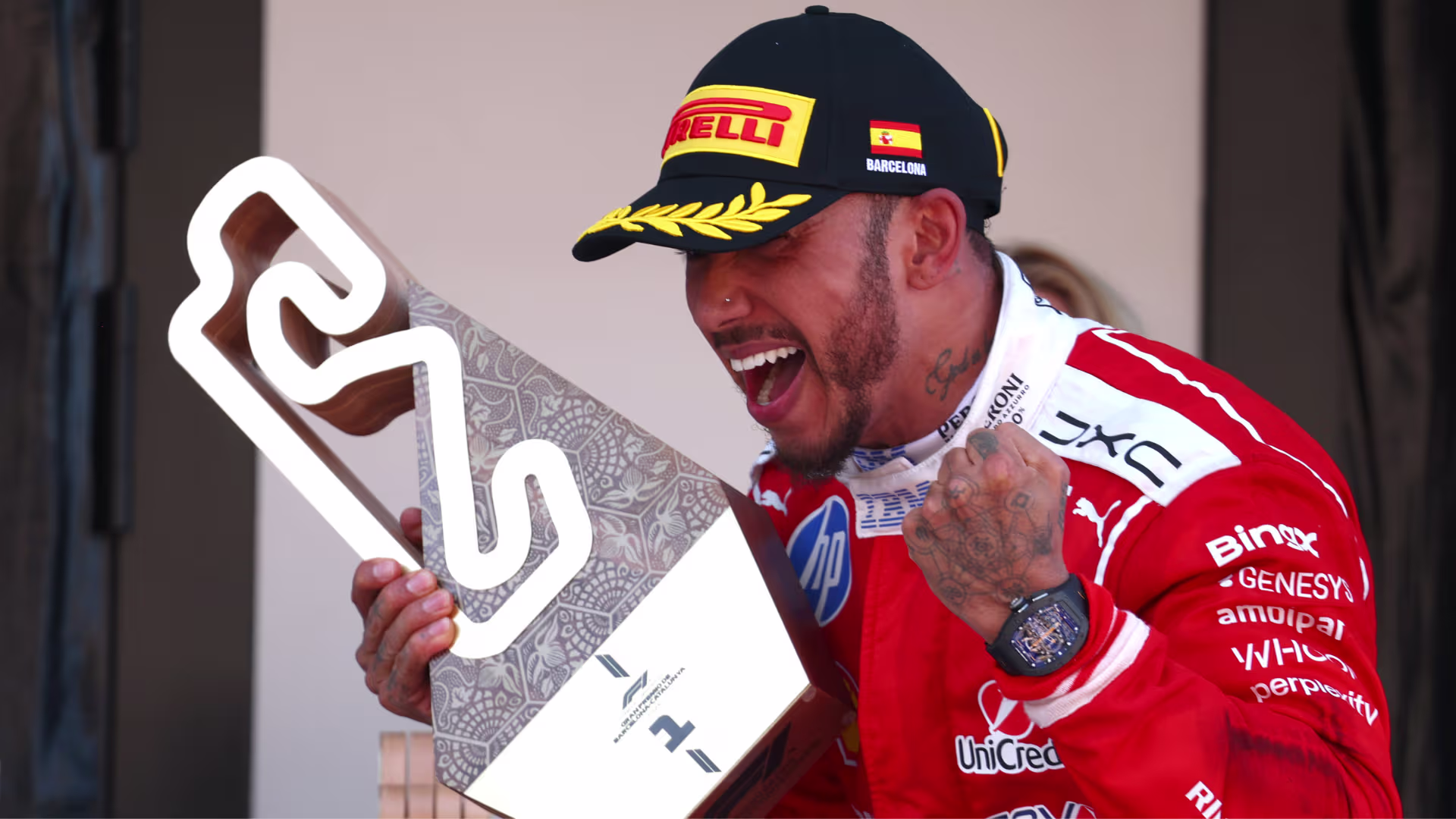 GP de Barcelona: Lewis Hamilton conquista primeira vitória com a Ferrari